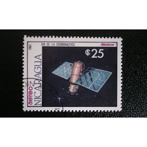 Timbre Nicaragua ( Yt Pa 1182 ) 1987 Météore