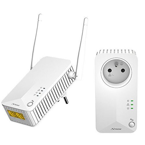 Strong Powerline Wi-Fi 500 - Kit - pont - HomePlug AV (HPAV) - 802.11b/g/n - 2,4 Ghz - Branchement mural
