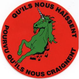 Autocollant 2 Escadron 1 Régiment De Chasseurs Licorne Arme Blindée Verdun