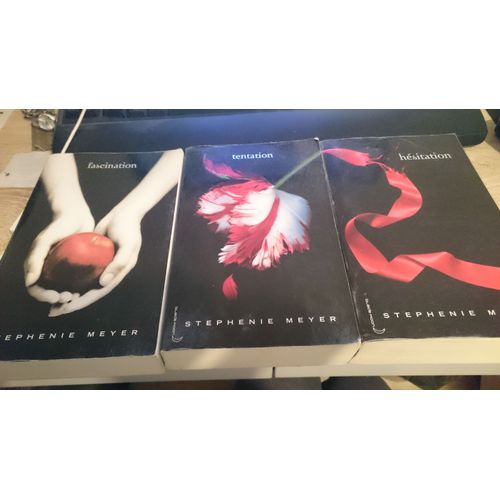 Lot 3 Livres Twilight De Stephenie Meyer : Fascination, Tentation Et Hésitation