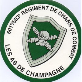 Rcc 501 503 Régiment De Chars De Combat Rc80 Autocollant As De Champagne