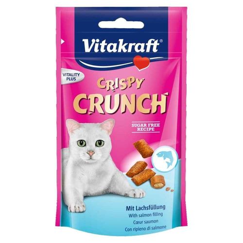 Bouchées Crispy Crunch Au Saumon Pour Chats - Vitakraft - 60g