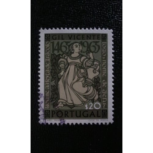 Timbre Portugal ( Yt 977 ) 1965 Gil Vicente, 500ème Anniversaire