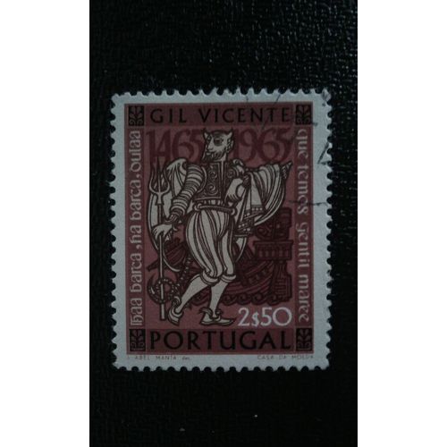 Timbre Portugal ( Yt 979 ) 1965 Gil Vicente, 500ème Anniversaire