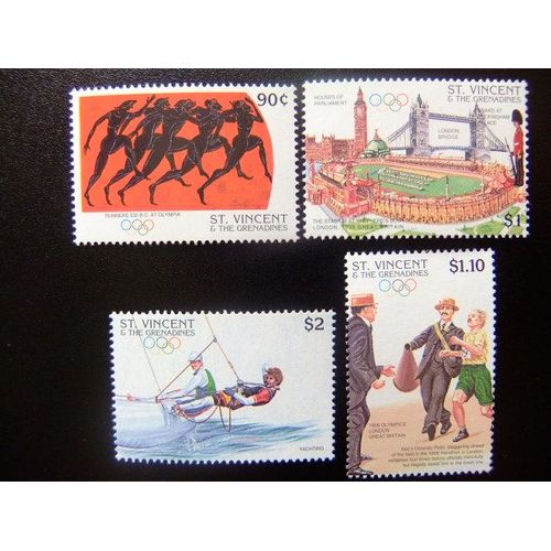St. Vincent The Grenadines 1996 Jeux Olympiques D' Étè À Atlanta Yvert 2871 / 2874 ** Mnh