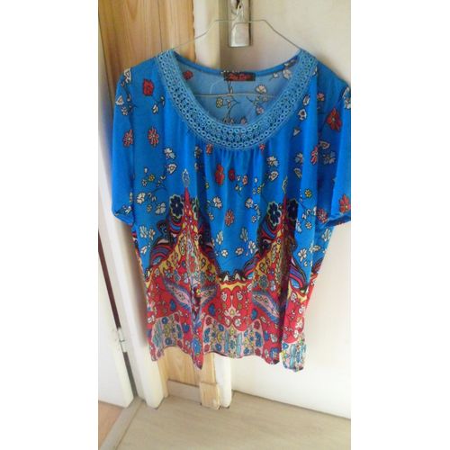 Blouse Neuve &#34xin Da&#34 Xxl/Xxxl. Longueur Totale : 65 Cm Environ.