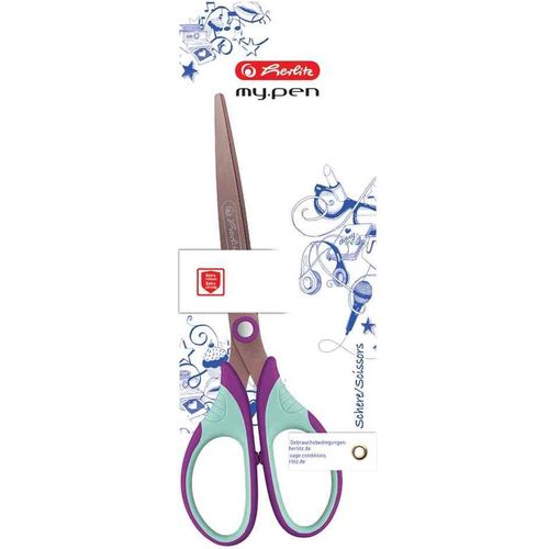 Herlitz Ciseaux My.Pen, Pointu, Lilas/Menthe