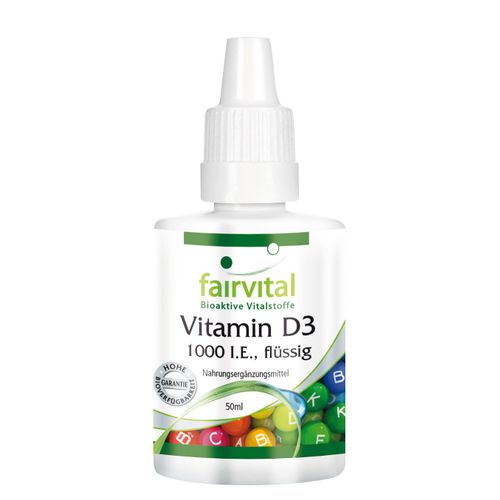 Vitamine D3 Liquide - 1000 U.I. Par Goutte - 50ml 