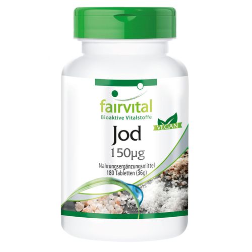 Iode 150µg - 180 Comprimés - Fairvital 