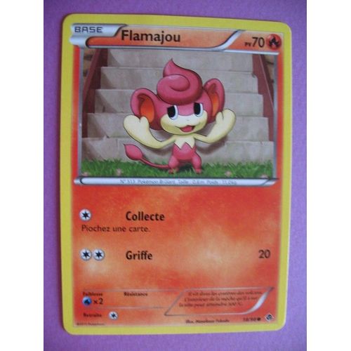 Carte Pokemon - Flamajou - 18/98 - Pouvoirs Emergents - 2011 - C