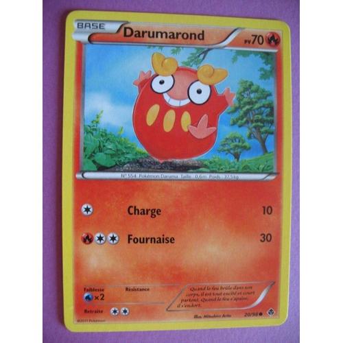 Carte Pokemon - Darumarond - 20/98 - Pouvoirs Emergents - 2011 - C