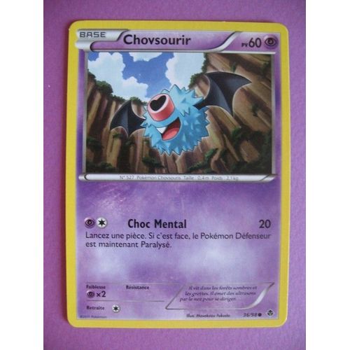 Carte Pokemon - Chovsourir - 36/98 - Pouvoirs Emergents - 2011 - C