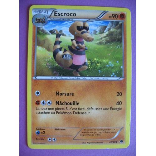 Carte Pokemon - Escroco - 61/98 - Pouvoirs Emergents - 2011 - C