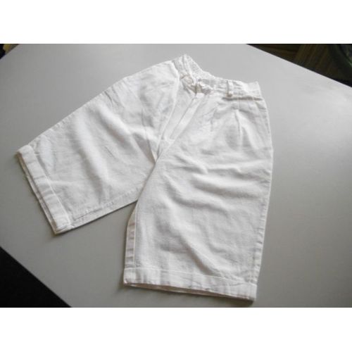 Short P&#39tit Mec Coton 10 Ans Blanc