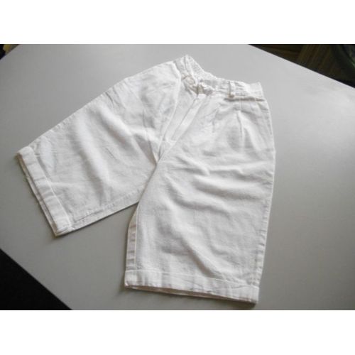 Short P'Tit Mec Coton 10 Ans Blanc