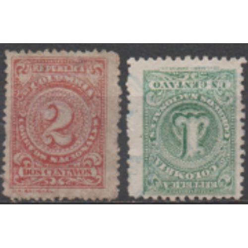 Colombie:Lot De Timbres Des Années 1904/1908 .
