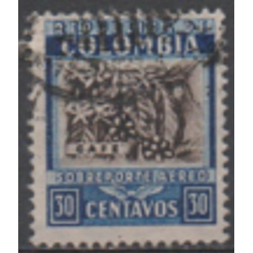 Colombie: Timbre De 1932 Sur La Plantation Du Café.