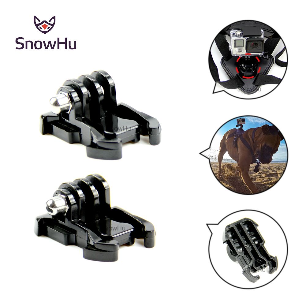 CNYO® SnowHu 2 Pcs Caméra Rapide Pull Base D'activité Mount Pour Go Pro Hero 6 5 4 SJCAM Yi 4 K Eken kits Cas Fixation de la Dragonne accessoire