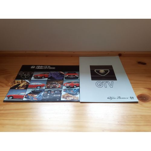 Lot De 3 Catalogues Publicitaires Alfa Romeo Alfetta Gtv 2000-Spider-Gtv6