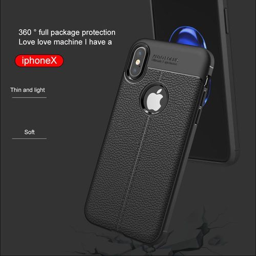 Coque Silicone Resistante Noir Luxury Ultra Slim Pour Iphone X / Iphone 10