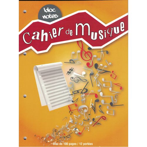 Bloc Notes Cahier De Musique