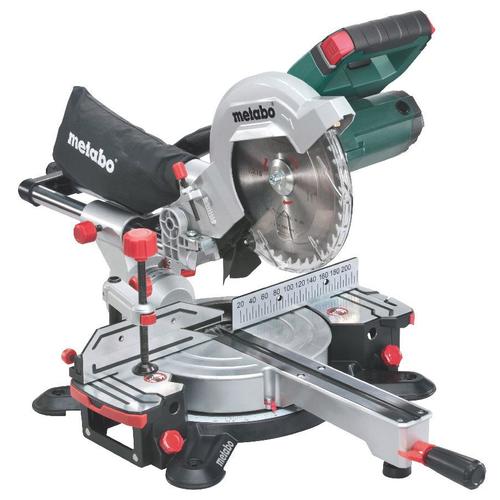 Scie à onglets radiale sans fil 18 volts Metabo KGS 18 LTX 216 avec fonction de traction - version solo (619001850)