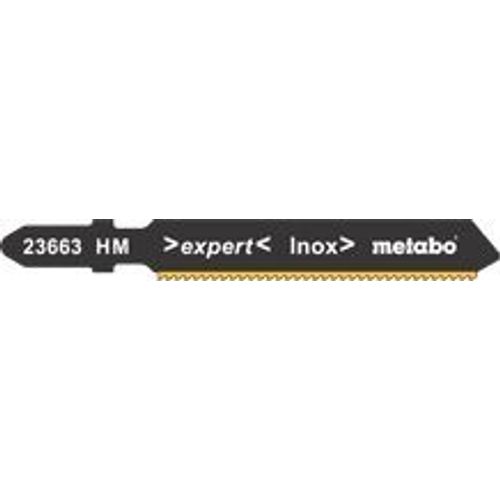 3 lames de scies sauteuses, inox, expert, 57/ 1,4mm Metabo - 623663000