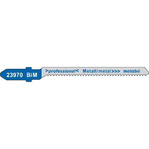 5 lames de scies sauteuses, métal, profess. 57/ 1,5 mm Metabo - 623970000