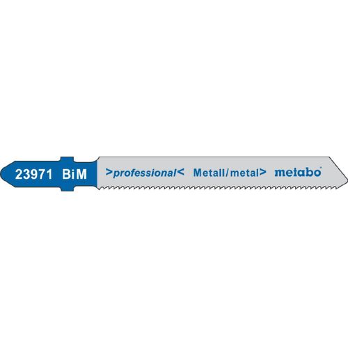 5 lames de scies sauteuses,métal,profess. 51/ 1,2 mm Metabo - 623971000