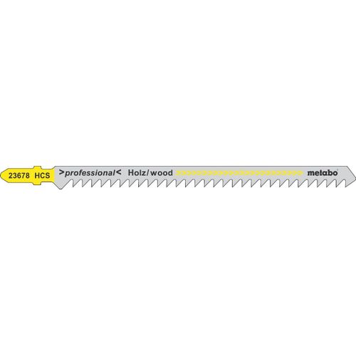 Metabo 5 lames de scies sauteuses, bois, profess. 126 / 4,0 mm