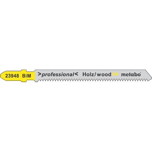 5 lames de scies sauteuses, bois, profess. 74 / 1,7 mm Metabo - 623948000