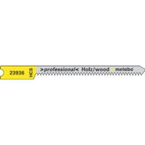 Metabo 5 lames de scies sauteuses U, bois, profess. 52 / 1,3mm