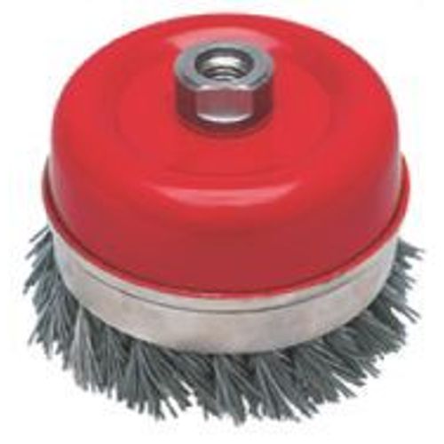 Brosse boisseau 75 mm M 14, fil ondulé, ÉF 0,30 mm Metabo - 623715000
