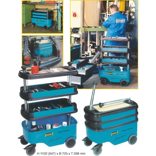 Hazet Servante d'atelier Servante d'atelier - Hauteur x Largeur x Profondeur: 1102 x 725 x 398 - 166C