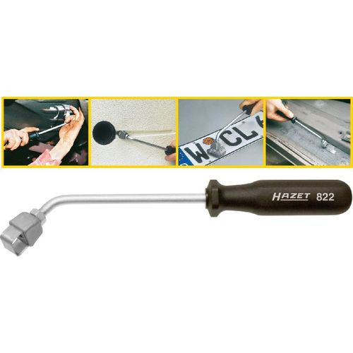 Hazet Grattoir coudé - Longueur totale: 270 mm - 822