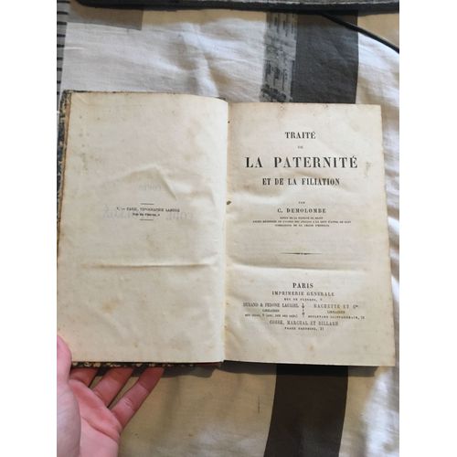 Cours De Code Napoléon V Traité De La Paternité Et De La Filiation
