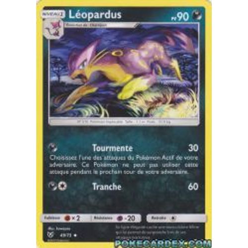 Carte Pokemon Française Leopardus 49/ 73 Légendes Brillantes