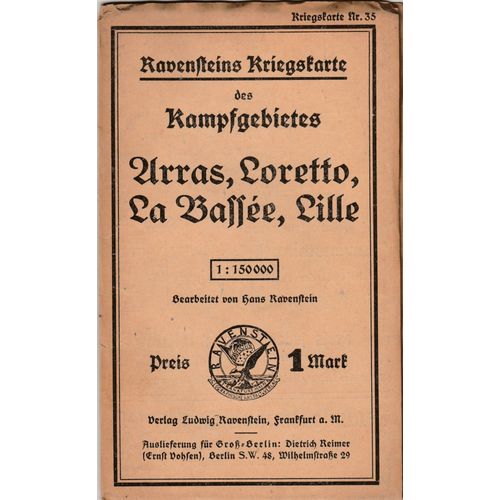 Ravenssteins Kriegskarte Arras