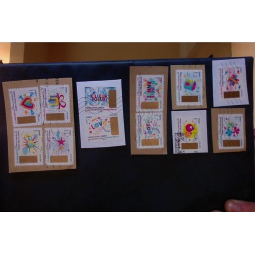 Série De 12 Timbres Oblitérés 2017 À Gratter