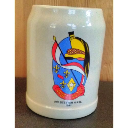 3 Rd Régiment De Dragons Bourbons Stetten Chope À Bière Régimentaire Arme Blindée Cavalerie