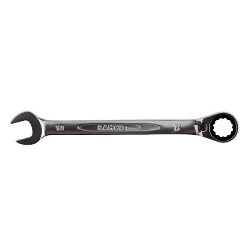 Bahco Clé mixte plate à cliquet, coudée, tête à fourche en angle 15°, 24mm - 1rm-24