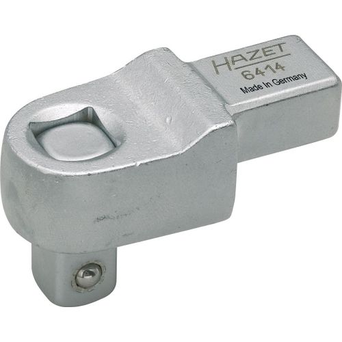 Hazet Entraînements carrés - Carré femelle 14 x 18 mm - Carré massif 20 mm (3/4 pouce) - Longueur totale: 70 mm - 6416