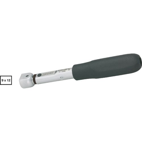 Hazet Clé dynamométrique - Tolérance: 2% - Carré femelle 9 x 12 mm - Longueur totale: 180 mm - Nm min.-max.: 15 - 35 - 6391-35