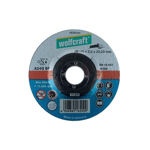 Wolfcraft Disque à tronçonner le métal ø115x2,5x22,2mm - 1620099