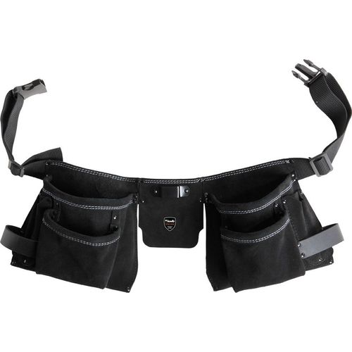 KWB Pochette ceinture porte-outils, 2 parties, cuir, avec ceinture en nylon - 906810
