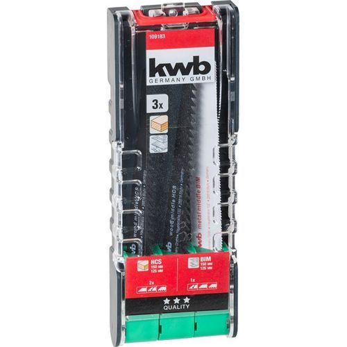 KWB Set de 3 lames de scies sabre - 109183