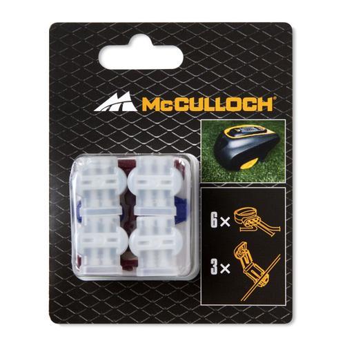 McCulloch Connecteurs x 2 + Raccords de câble x 6 - 00058-94.025.01