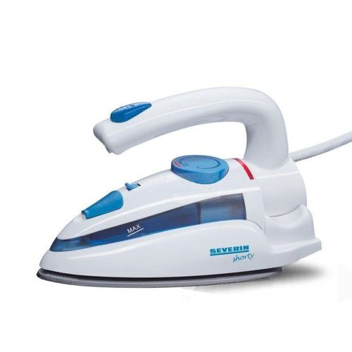 SEVERIN BA 3233 - Fer à repasser à vapeur de voyage avec fermeture automatique - 1000 Watt - blanc/bleu