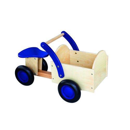 New Classic Toys 11403 Triporteur Naturel/Bleu