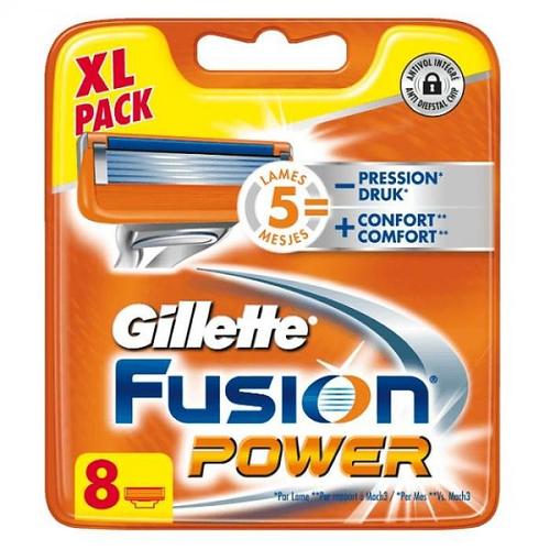 Gillette Lames Fusion Power -Pack De 8- 